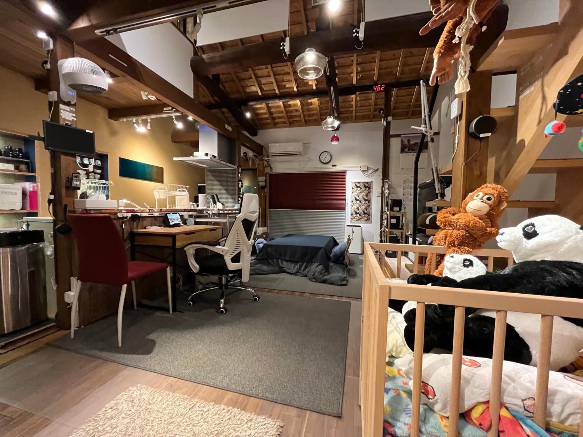 Nishijin No Sato 西陣之郷 -100 Yrs Smart & Sustainable Ai Arthouse With 10Gbps Wifi - Villa Kyoto Rom bilde