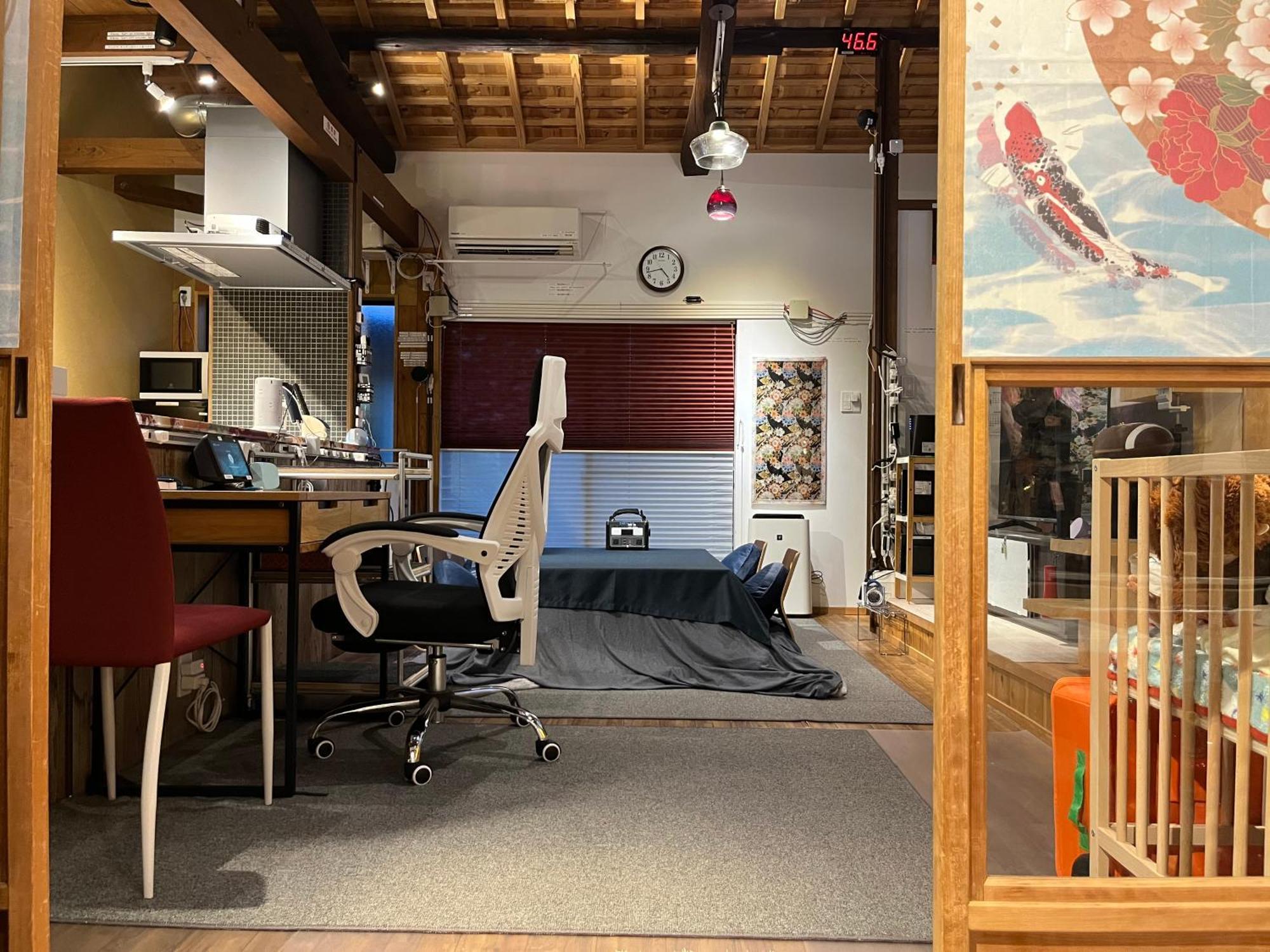 Nishijin No Sato 西陣之郷 -100 Yrs Smart & Sustainable Ai Arthouse With 10Gbps Wifi - Villa Kyoto Rom bilde